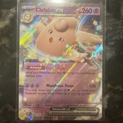 Clefable ex 082/197 Obsidian Flames Double Rare Holo Pokemon TCG Card NM - Image 1