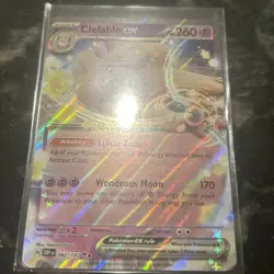 Clefable ex 082/197 Obsidian Flames Double Rare Holo Pokemon TCG Card NM - Image 2