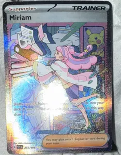 Pokemon Miriam 251/198 SV01 Special Illustration Rare Holo Trainer Card - Image 1