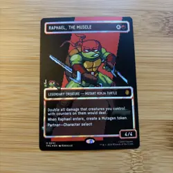 Raphael, the Muscle m0091) (Borderless Surge Foil) TMNT Ninja Turtles Pixel Foil - Image 1
