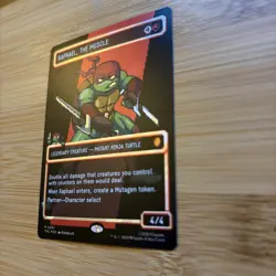 Raphael, the Muscle m0091) (Borderless Surge Foil) TMNT Ninja Turtles Pixel Foil - Image 2