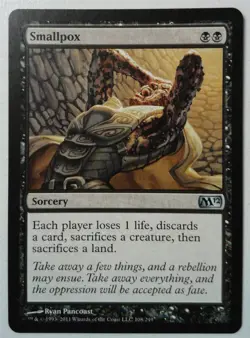 Smallpox *Uncommon* Magic MtG x1 M12 SP - Image 1