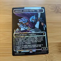 Shredder, Shadow Master (Borderless) (Surge Foil) r0088 TMNT MTG pixel - Image 1