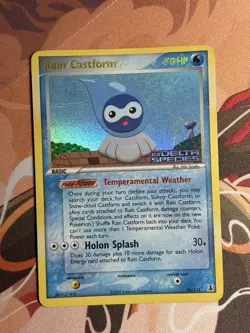 Rain Castform 26/113 EX Delta Species Stamped Reverse Holo Pokemon TCG 2006 - Image 2
