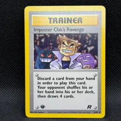 Pokemon TCG : Imposter Oak's Revenge - Team Rocket 1st Edition 76/82 Non Holo NM - Image 1