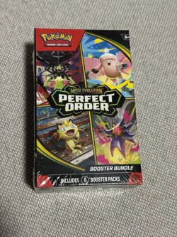 Pokemon TCG Mega Evolution Perfect Order Booster Bundle New Factory Sealed - Image 1