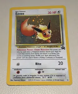 Pokemon Eevee Promo Holo Card 11/53 Wotc Promo SWIRL 🌀 - Image 1