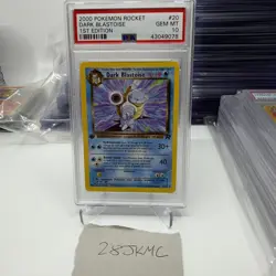 Pokemon Dark Blastoise 1st Edition Team Rocket Series 20/82 PSA 10 - Image 1