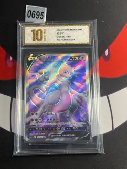 Mewtwo V SR CS5aC-135/127 Pokemon Chinese Card -Pyxis gold 10 - Image 1