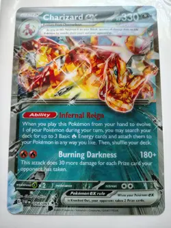 Pokemon TCG Charizard EX 196 Black Star Promo Jumbo Card NM Condition - Image 1