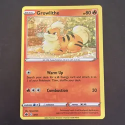 Pokemon TCG Growlithe 4/15 McDonald's 2022 Confetti Holo Rare Promo - Image 1