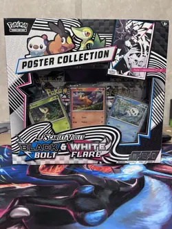 Pokemon Scarlet & Violet Black Bolt and White Flare Poster Collection Box - Image 1