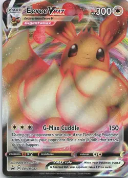 Pokemon TCG Eevee VMAX SWSH087 Holo Black Star Promo - Image 1
