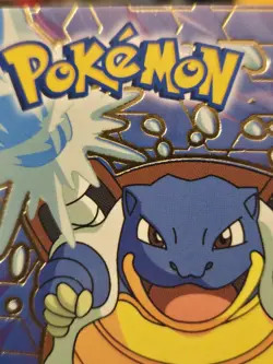 Misprint Blastoise #9 Pokemon Kanto Holo Shift Topps Series Peru Error NM - Image 3