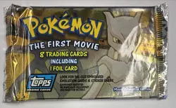 1999 Pokemon The First Movie FACTORY SEALED PACK (Blue Logo) - Image 1
