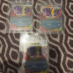 MEGA GENGAR EX 056/094 DOUBLE RARE PHANTASMAL FLAMES POKEMON NM x3 - Image 1
