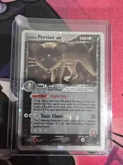 Pokemon TCG Rocket's Persian ex 116/115 Unseen Forces Secret Rare LP - Image 1