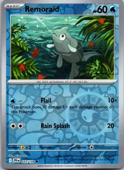 Remoraid 033/159 - SV09: Journey Together Pokemon TCG NM Reverse Holofoil - Image 1
