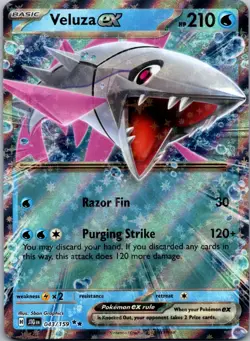 Veluza ex 043/159 - SV09: Journey Together Pokemon TCG NM Holofoil - Image 1