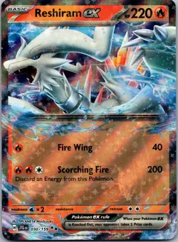 Reshiram ex 030/159 - SV09: Journey Together Pokemon TCG NM Holofoil - Image 1