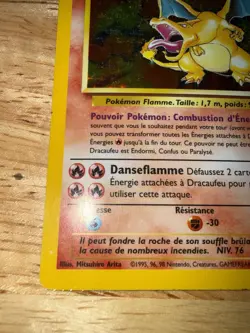 Pokemon Charizard Dracaufeu Base Set Holo 4/102 Moderate Condition - Image 4
