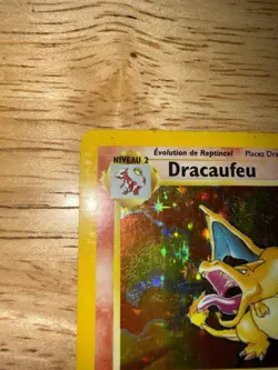 Pokemon Charizard Dracaufeu Base Set Holo 4/102 Moderate Condition - Image 5