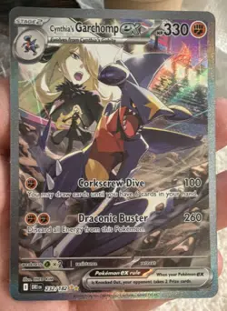 Pokemon Cynthia's Garchomp EX Full Art Holo Destined Rivals 232/182 330 HP EN - Image 1