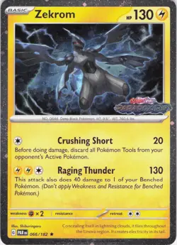Zekrom (Paradox Rift Stamped) Holo Rare Miscellaneous Cards & Products 066/182 N - Image 1