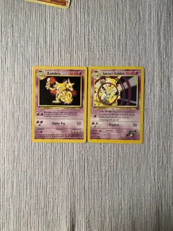 Pokemon TCG Kadabra Base Set And Gym Challenge Unlimited Cards MP - Image 1