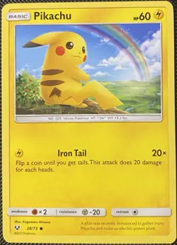 Pikachu 28/73 Shining Legends Regular - Pokemon Card - Image 1