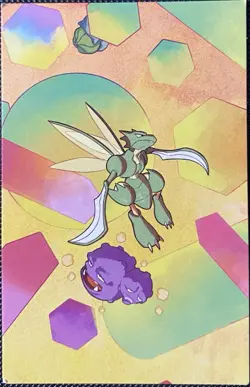 PUZZLE PIECE Scyther #123- Scarlet & Violet 151 Pokemon Art Card 2023 - Image 1