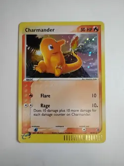 Pokemon Card Charmander EX Dragon 98/97 Secret Rare Holo MP 2003 TCG Vintage - Image 1
