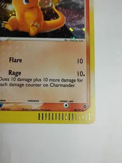 Pokemon Card Charmander EX Dragon 98/97 Secret Rare Holo MP 2003 TCG Vintage - Image 2