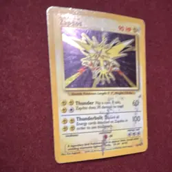 Pokemon Zapdos Base Set Holo Rare Card 16/102 90 HP 1999 Pokemon TCG - Image 2