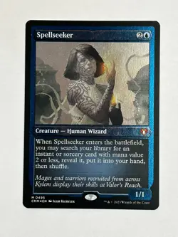 MTG Spellseeker CMM 495 Foil Etched M Lightly Played - Image 1