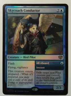Skycoach Conductor *FOIL Rare* Magic MtG x1 Secrets of Strixhaven - Image 1