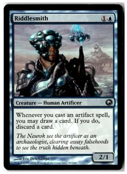MTG Foil Riddlesmith - Scars of Mirrodin Moderately Played English - Image 1