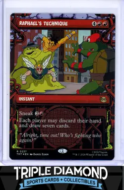 MTG #237 Teenage Mutant Ninja Turtles Raphael's Technique Showcase Z616 - Image 1