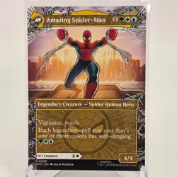 Peter Parker 0208 Borderless 0208 MTG Marvel's Spider-Man Mythic NP - Image 2