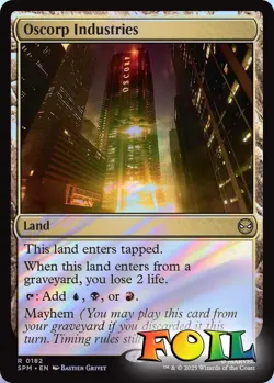 Oscorp Industries 0182 MTG Marvel's Spider-Man Rare NP Foil - Image 1