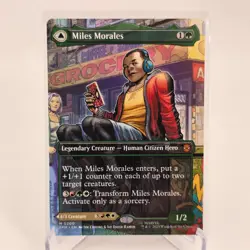 Miles Morales 0200 Borderless 0200 MTG Marvel's Spider-Man Mythic NP - Image 1