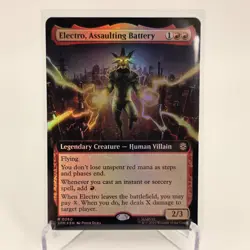 Electro, Assaulting Battery Extended Art 0260 MTG SPM Rare NP Foil - Image 1