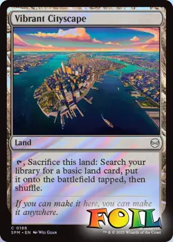 Vibrant Cityscape 0188 MTG Marvel's Spider-Man Common NP Foil - Image 1