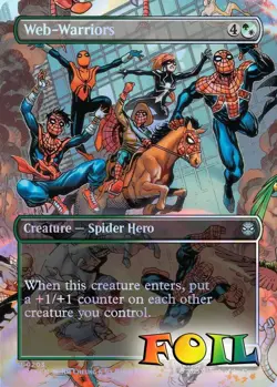 Web-Warriors Borderless 0203 MTG Marvel's Spider-Man Uncommon NP Foil - Image 1