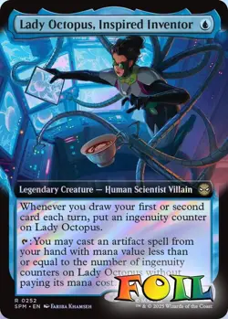 Lady Octopus, Inspired Inventor Extended Art 0252 MTG SPM Rare NP Foil - Image 1