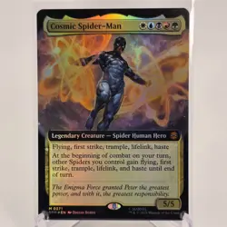 Cosmic Spider-Man Extended Art 0271 MTG Marvel's Spider-Man Mythic NP Foil - Image 1