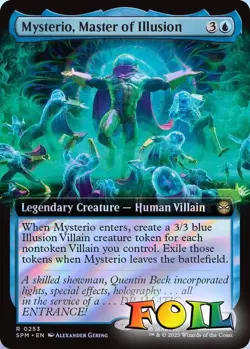 Mysterio, Master of Illusion Extended Art 0253 MTG SPM Rare NP Foil - Image 1
