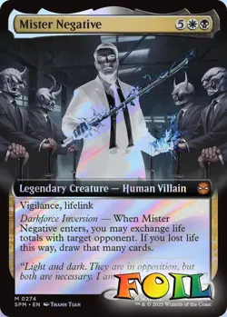 Mister Negative Extended Art 0274 MTG Marvel's Spider-Man Mythic NP Foil - Image 1