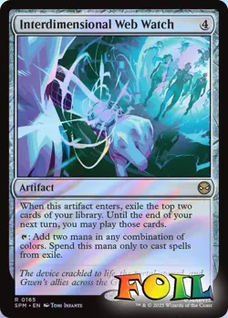 Interdimensional Web Watch 0165 MTG Marvel's Spider-Man Rare NP Foil - Image 1