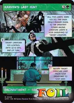 Kraven's Last Hunt Borderless 0226 MTG Marvel's Spider-Man Rare NP Foil - Image 1